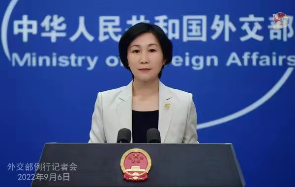 外交部发言人毛宁。薛伟 摄